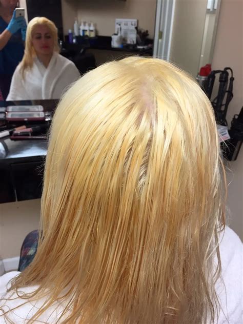 bad yellow blonde hair|how to neutralize yellow tones.